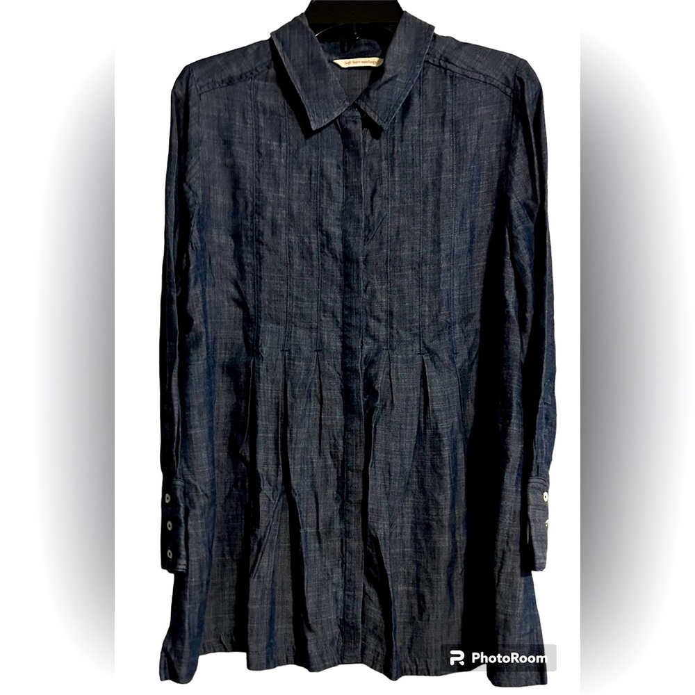Chambray Denim Blouse